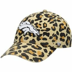 Budget 🎉 Unbranded 👩 Women's '47 Tan Denver Broncos Bagheera Clean Up Allover Adjustable Hat 🎁