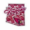 New ✔️ Unbranded FOCO Arizona Cardinals 10.5'' X 15'' Die-Cut State Sign 🔔