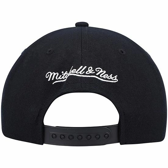 Hot Sale 😉 Unbranded Men's Mitchell & Ness Black Boston Celtics Hardwood Classics Script 2.0 Snapback Hat ⭐ - Image 5