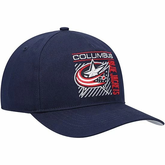 Wholesale 😍 Unbranded Men's '47 Navy Columbus Blue Jackets Reflex Hitch Snapback Hat 👍 - Image 3
