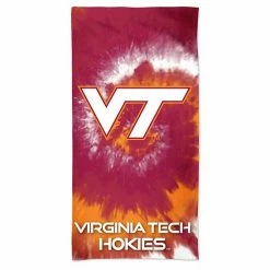 Budget ❤️ Unbranded WinCraft Virginia Tech Hokies 60'' X 30'' Tie-Dye Spectra Beach Towel ⌛