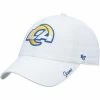 Cheap 🔔 Unbranded 👩 Women's '47 White Los Angeles Rams Miata Clean Up Logo Adjustable Hat ⭐