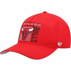 Hot Sale 🎁 Unbranded Men's '47 Red Chicago Bulls Reflex Hitch Snapback Hat 😍