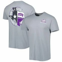 Best Sale 😍 Unbranded Men's Gray TCU Horned Frogs Hyperlocal T-Shirt ⌛
