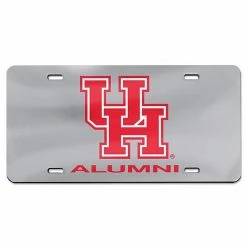 Cheapest 🔔 Unbranded WinCraft Houston Cougars Alumni Laser Cut Acrylic License Plate 👏