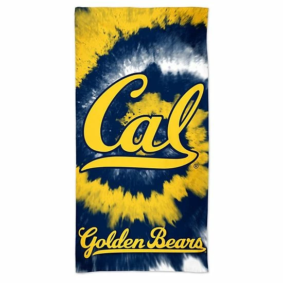 Coupon 🔥 Unbranded WinCraft Cal Bears 60'' X 30'' Tie-Dye Spectra Beach Towel ⌛