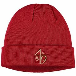 Promo ⌛ Unbranded Men's '47 Scarlet San Francisco 49ers Legacy Cuffed Knit Hat 🎁