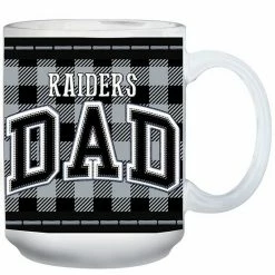 Deals ⭐ Unbranded Las Vegas Raiders 15oz. Buffalo Plaid Father's Day Mug 🔔