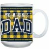 Hot Sale ⭐ Unbranded Michigan Wolverines 15oz. Buffalo Plaid Father's Day Mug ❤️