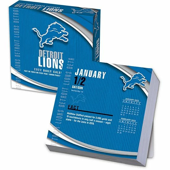 Budget ๐ฅฐ Unbranded Detroit Lions 2022 Box Calendar ๐