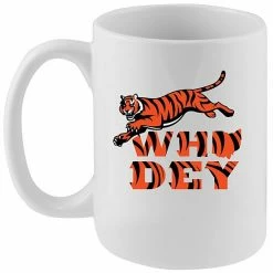 Brand new 🛒 Unbranded White Cincinnati Bengals 15oz. Who Dey Mug 😉