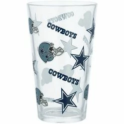 Flash Sale 🎁 Unbranded Dallas Cowboys 16oz. Allover Print Pint Glass 🎉