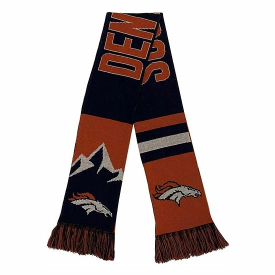 New 🌟 Unbranded FOCO Denver Broncos Reversible Thematic Scarf ⌛ - Image 2