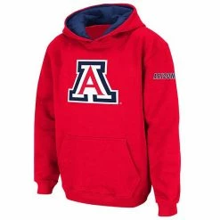 Wholesale ⌛ Unbranded Youth Stadium Athletic Cardinal Arizona Wildcats Big Logo Pullover Hoodie ❤️