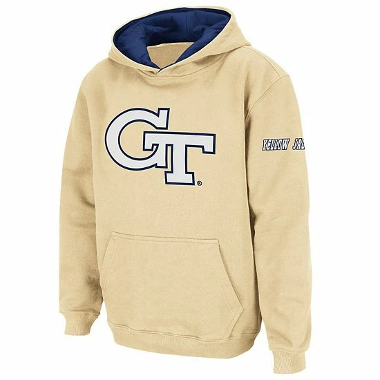 Top 10 🤩 Unbranded Youth Stadium Athletic Gold Georgia Tech Yellow Jackets Big Logo Pullover Hoodie 🥰