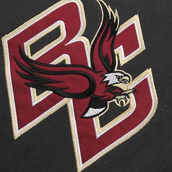 Best deal 🎁 Unbranded Youth Stadium Athletic Charcoal Boston College Eagles Big Logo Pullover Hoodie ❤️ - Image 3