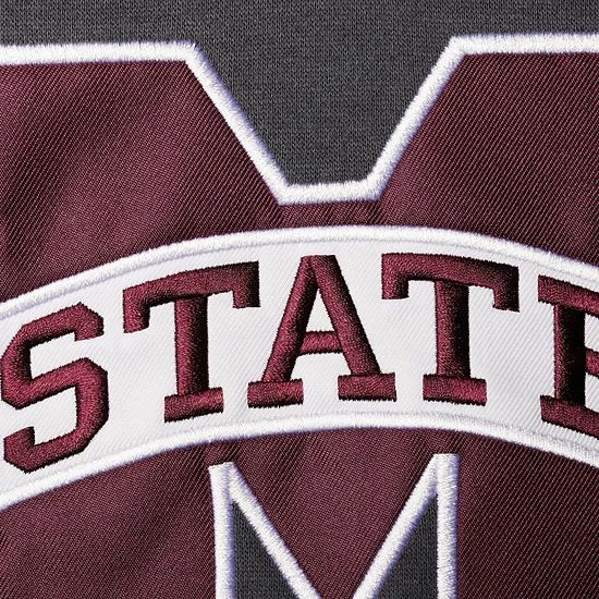 Best deal ๐ Unbranded Youth Charcoal Mississippi State Bulldogs Big Logo Pullover Hoodie ๐ - Image 5