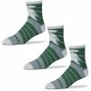 New 🎁 Unbranded Men's For Bare Feet Michigan State Spartans Three-Pack Quad 🧦 Socks 👏