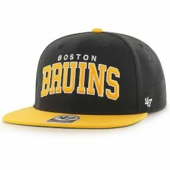 Top 10 😉 Unbranded Men's '47 Black Boston Bruins Captain Snapback Hat 😍