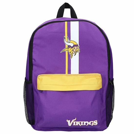 Brand new ๐คฉ Unbranded FOCO Minnesota Vikings 2021 Team Stripe ๐ Backpack ๐ฅฐ - Image 2
