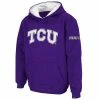 Budget ✔️ Unbranded Youth Stadium Athletic Purple TCU Horned Frogs Big Logo Pullover Hoodie 🎁
