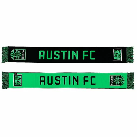 Brand new ๐ Unbranded Black/Green Austin FC Two-Tone HD Woven Scarf ๐งจ - Image 2