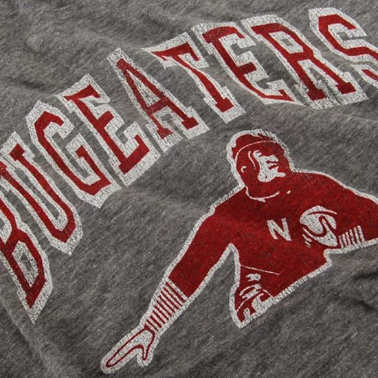 Outlet ✔️ Unbranded Men's Original Retro Brand Heather Gray Nebraska Huskers Vintage Bugeaters Tri-Blend T-Shirt ✨ - Image 3