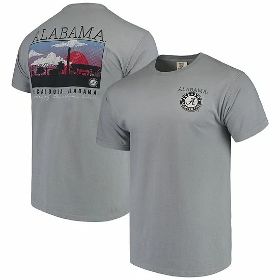 Deals 🔥 Unbranded Men's Gray Alabama Crimson Tide Comfort Colors Campus Scenery T-Shirt 🔥