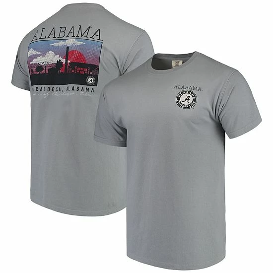 Deals 🔥 Unbranded Men's Gray Alabama Crimson Tide Comfort Colors Campus Scenery T-Shirt 🔥 - Image 2