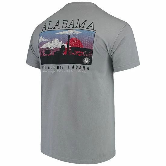 Deals 🔥 Unbranded Men's Gray Alabama Crimson Tide Comfort Colors Campus Scenery T-Shirt 🔥 - Image 4