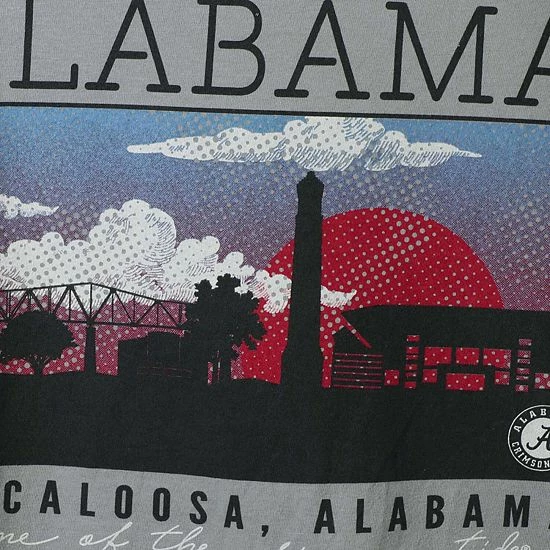 Deals 🔥 Unbranded Men's Gray Alabama Crimson Tide Comfort Colors Campus Scenery T-Shirt 🔥 - Image 5
