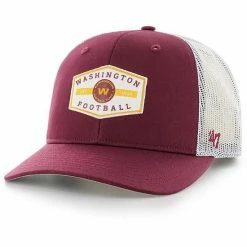 New 🌟 Unbranded Men's '47 Burgundy Washington Football Team Convoy 47 Trucker Snapback Hat 🎁