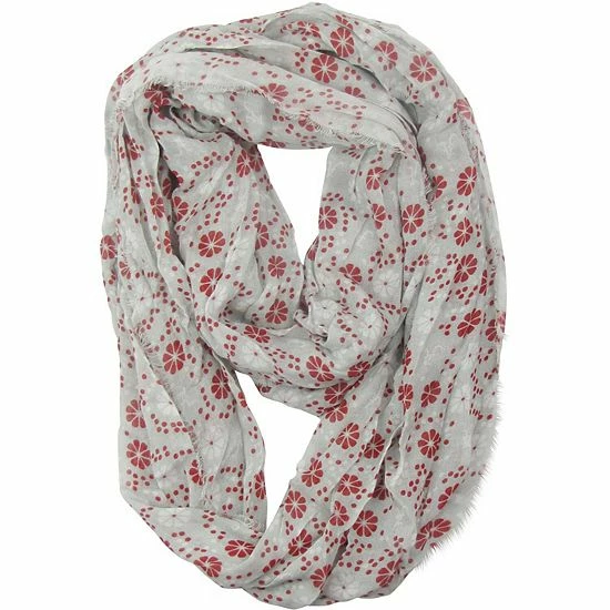 Outlet ⌛ Unbranded 👩 Women's ZooZatz Alabama Crimson Tide Retro Flower Scarf ✔️
