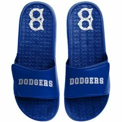 Budget ⭐ Unbranded Men's FOCO Brooklyn Dodgers Retro Gel Slide 🩴 Sandals 🧨