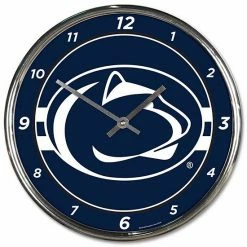 Outlet ⌛ Unbranded WinCraft Penn State Nittany Lions Chrome Wall Clock 🛒