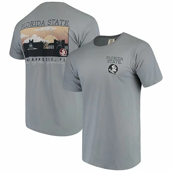 Wholesale 😀 Unbranded Men's Gray Florida State Seminoles Comfort Colors Campus Scenery T-Shirt ✔️ - Image 2