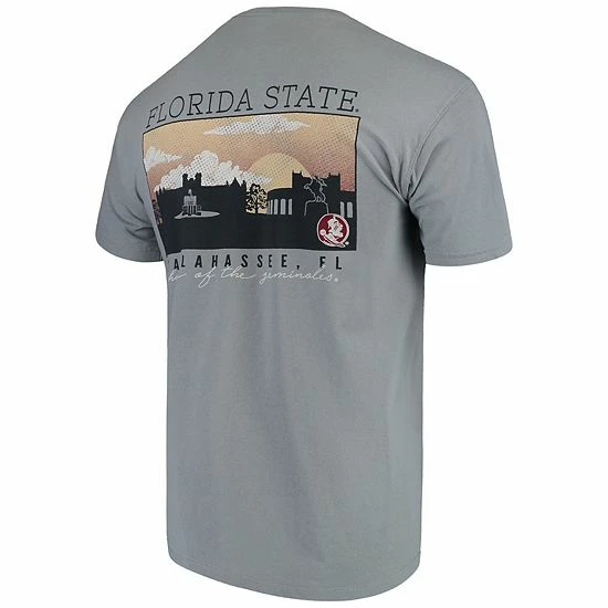 Wholesale 😀 Unbranded Men's Gray Florida State Seminoles Comfort Colors Campus Scenery T-Shirt ✔️ - Image 4