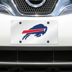 Cheapest 🔔 Unbranded Buffalo Bills Mirror License Plate With Laser Cut Acrylic Logo 👏