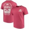 Best Sale 👍 Unbranded Men's Cardinal Arkansas Razorbacks Comfort Colors Campus Icon T-Shirt 👍
