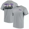 Coupon 😍 Unbranded Men's Gray TCU Horned Frogs Team Comfort Colors Campus Scenery T-Shirt ✔️