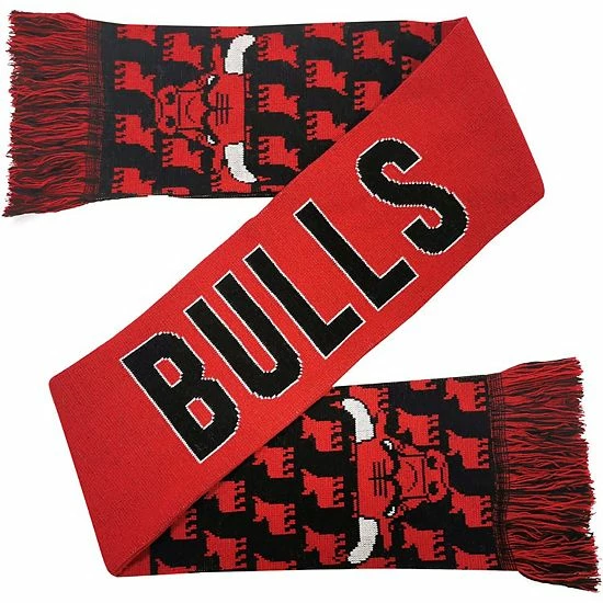 Budget 🛒 Unbranded FOCO Chicago Bulls Reversible Thematic Scarf 🔥