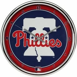 Flash Sale 🌟 Unbranded WinCraft Philadelphia Phillies Chrome Wall Clock 😉