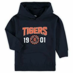 Flash Sale 🛒 Unbranded Toddler Soft As A Grape Navy Detroit Tigers Wordmark Pullover Hoodie ⌛