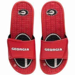 Budget 🛒 Unbranded Men's FOCO Georgia Bulldogs Wordmark Gel Slide 🩴 Sandals 🤩