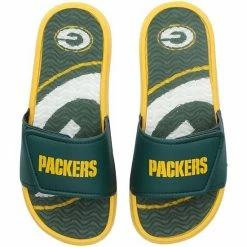 Buy 🌟 Unbranded Youth FOCO Green Bay Packers Gel Slide 🩴 Sandals ❤️