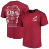Top 10 😉 Unbranded Men's Crimson Alabama Crimson Tide Comfort Colors Campus Icon T-Shirt 🧨