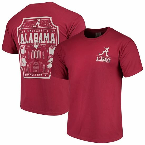 Top 10 ๐ Unbranded Men's Crimson Alabama Crimson Tide Comfort Colors Campus Icon T-Shirt ๐งจ - Image 2