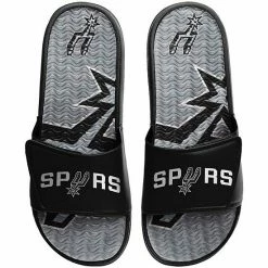 Cheapest ⭐ Unbranded Men's FOCO San Antonio Spurs Wordmark Gel Slide 🩴 Sandals 🎁