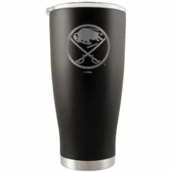 Discount 👏 Unbranded Buffalo Sabres 20oz. Etched Team Logo Tumbler - Black 🧨