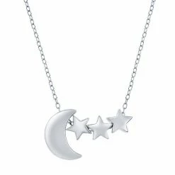 Cheap 🛒 Unbranded Sterling Silver Moon & Star Necklace 🤩